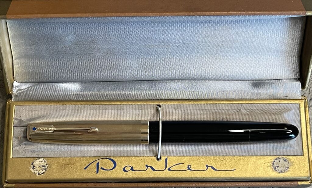 Vintage Parker 51 Plum Aerometric Fountain Pen MKII 14k Gold Fine